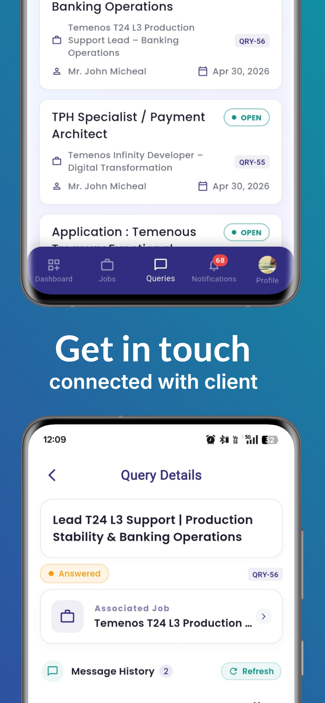 Banking operations and query details