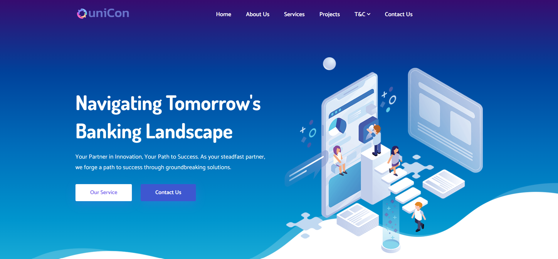 uniCon corporate website hero