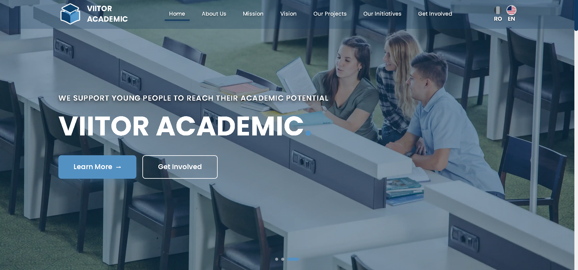 Viitor Academic homepage hero