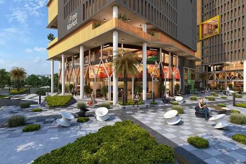 Rajyash Rise Plaza Courtyard